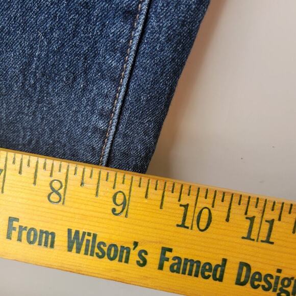 Bootcut Maternity jeans Indigo Blue Dark Wash With Full Stretch Belly Panel sz M - Picture 6 of 7